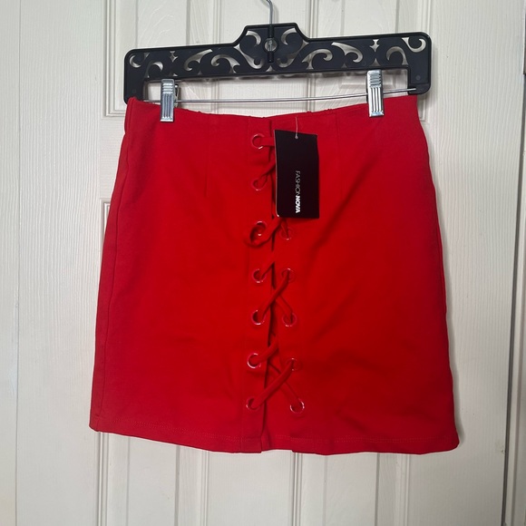 Fashion Nova Skirts Red Mini Skirt Poshmark